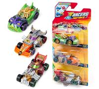 T-RACERS Mix ´N RACE 3 Pack - Pack of 3 collectible cars. Each car can be split in two with interchangeable parts and wheels. Pack 6/12