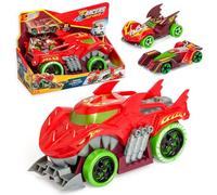 T-Racers Mix 'N Race Squad Launcher Dragon - A dragon truck that transforms into a launcher. Includes 2 exclusive cars, a vehicle launching area and an area for transporting 2 vehicles