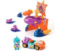 T-RACERS Pirate Shark - Pirate ship with 1 exclusive driver and 1 exclusive car.