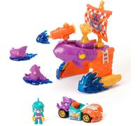 T-RACERS Pirate Shark - Pirate ship with 1 exclusive driver and 1 exclusive car.