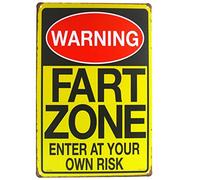 T-Ray Warning Signs Fart Zone Enter At Your Own Risk Vintage Signs
