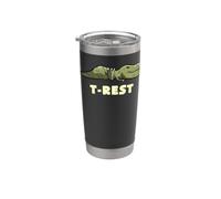 T-Rest Funny Tired T-Rex Cute Sleeping Dinosaur Art EduEly Stainless Steel Insulated Tumbler