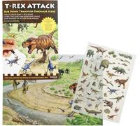 T-Rex Attack - Rub Down Transfers Dinosaur Scene