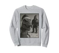 T Rex Bigfoot Selfie North Pole Christmas Dinosaur Sweatshirt