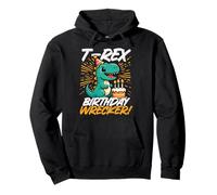 T-Rex Birthday Wrecker Funny Dino Party Pullover Hoodie