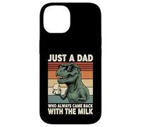T-Rex Dad Who Always Came Back With The Milk Retro Sunset Case for iPhone 14