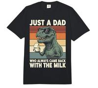 T-Rex Dad Who Always Came Back with The Milk Retro Sunset Comfort Colors Adult Heavyweight T-Shirt
