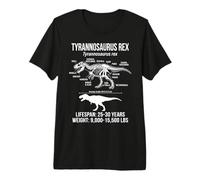 T-Rex Diagram Tyrannosaurus Rex Premium T-Shirt