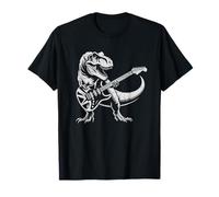 T Rex Dino Guitarist Electric Guitar Music Dinosaur Boys Men T-Shirt