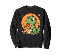 T-Rex Dino Pizza Lover Fun Dinosaur Eating Pizza Slice Sweatshirt