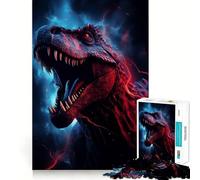 T Rex Dinosaur Animal 1000 Pieces Puzzles for Teenagers Boost Recall Relaxing Fun Accurate Edge Thoughtful Gift (50x75cm)