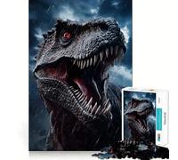 T Rex Dinosaur Animal Jigsaw Puzzle 1000 Piece for Adults Strong Logic Toy Anxiety Relief Clear Edge Festival Gift (38x52cm)