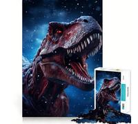 T Rex Dinosaur Animal Jigsaw Puzzles for Teenagers 1000 Brain Workout Toy Simple Fun Image Assembly Cherished Gift (38x52cm)