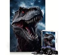 T Rex Dinosaur Animal Jigsaw Puzzles for Teenagers 1000 Pieces Raise Memory Slow Enjoy Clean Edge (50x75cm)