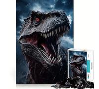 T Rex Dinosaur Animal Jigsaw Puzzles for Teenagers 1000 Pieces Raise Memory Slow Enjoy Clean Edge (50x75cm)