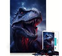 T Rex Dinosaur Animal Teenagers Puzzles 1000 Piece Jigsaws Boost Recall Relax Time Accurate Edge Amazing Present (50x75cm)