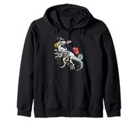 T-Rex dinosaur bones dinosaur skeleton fossil paleontologist Zip Hoodie