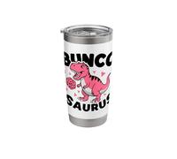 T-Rex Dinosaur Bunco Design for a Bunco Babe Stainless Steel Insulated Tumbler
