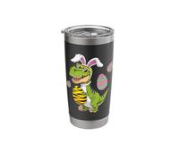 T-Rex Dinosaur Bunny Easter Egg Hunt Funny Happy Easter Stainless Steel Insulated Tumbler