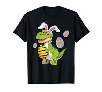 T-Rex Dinosaur Bunny Easter Egg Hunt Funny Happy Easter T-Shirt