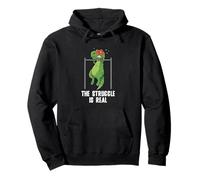 T-Rex Dinosaur Fitness Motivation in the Gym Pullover Hoodie