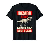 T-Rex Dinosaur Funny Jurassic Hazard Zone Tyrannosaurus Rex T-Shirt