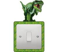 T-Rex Dinosaur Light Switch Sticker - Jungle Theme Decorative Vinyl Decal for Kids Bedrooms or Playrooms