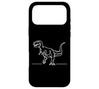 T-Rex Dinosaur Line Art Prehistoric Beast Design Case for iPhone 17 Pro Max