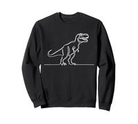 T-Rex Dinosaur Line Art Prehistoric Beast Drawing Sweatshirt