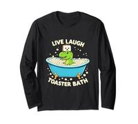 T-rex Dinosaur Live Laugh Toaster Bath Long Sleeve T-Shirt