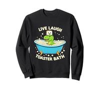 T-rex Dinosaur Live Laugh Toaster Bath Sweatshirt