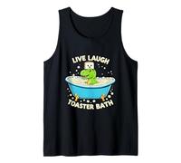 T-rex Dinosaur Live Laugh Toaster Bath Tank Top