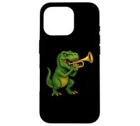 T-Rex Dinosaur Playing Trumpet Musician Music Case for iPhone 16 Pro