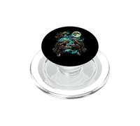 T-Rex Dinosaurs Howling At The Moon - Funny Dinosaur T-Rex PopSockets PopGrip for MagSafe