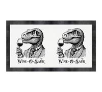'T Rex Drinking Wine' Pet Feeding Mat (PM00027765)