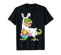 T Rex Easter Bunny Funny Dinosaur Boys Basket Stuffers Kids T-Shirt