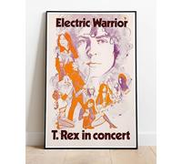 T-Rex Electric Warrior Marc Bolan Live Tour Concert Venue Promo : Huge 36"x24" Poster Print Similar (Slightly Larger) to A1 Size : Retro Reproduction BRING YOUR WALLS TO LIFE !