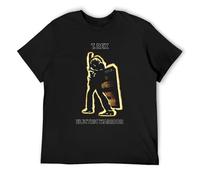 T Rex Electric Warrior T Shirt Funny Cotton Tee Vintage Gift for MenBlack L
