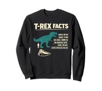 T REX FACTS Dinosaur Data Length 40 Feet Sweatshirt