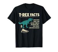 T REX Facts Dinosaur Data Length 40 Feet T-Shirt