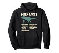 T REX FACTS Dinosaur Knowledge Prehistoric Science Pullover Hoodie