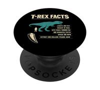 T REX FACTS Dinosaur Length 40 Feet Weight 9 Tons PopSockets Adhesive PopGrip