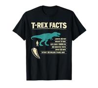 T REX Facts Dinosaur Length 40 Feet Weight 9 Tons T-Shirt