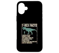 T REX FACTS Dinosaur Stats Data Chart Info Case for iPhone 16 Plus