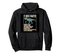 T REX FACTS Dinosaur Stats Data Chart Info Pullover Hoodie