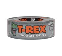 T-REX Ferociously Strong Waterproof Duct Tape Silver Grey | Heavy Duty Strong Adhesive Gaffer, Gaffa Tape