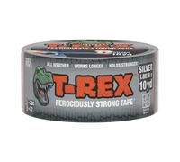 T Rex Ferociously Strong Waterproof Duct Tape Silver Grey | Heavy Duty Strong Adhesive Gaffer, Gaffa Tape