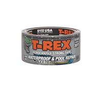 T-Rex Flexible Waterproof and Pool Repair Tape - Heavy Duty Adhesive Waterproofing Tape for Repair, Leaks, Roof Patches - Extreme Weather & UV Resistance - Clear 48mm x 9.14m