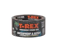 T-Rex Flexible Waterproof Tape - Heavy Duty Adhesive Waterproofing Tape for Repair, Leaks, Roof Patches - Extreme Weather & UV Resistance - Black 48mm x 9.14m