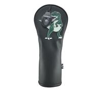 T Rex Golf Club Covers Headcovers PU Leather Animal for Driver Fairway Woods Hybrid Protector with Interchangeable Number Tag (Hydrid)
